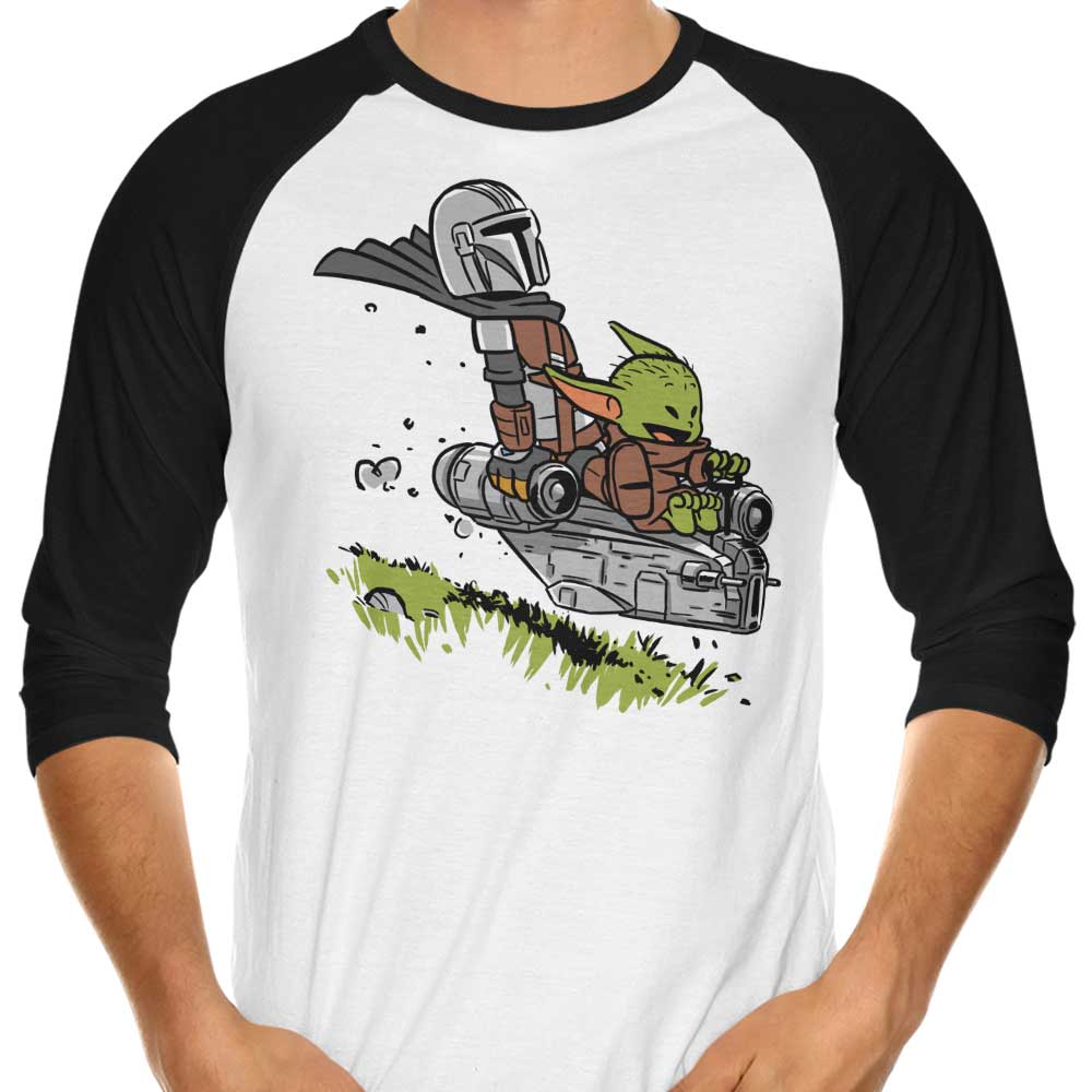 AlbertoCubatas' Mando and Child 3/4 Sleeve Raglan Style T - Shirt