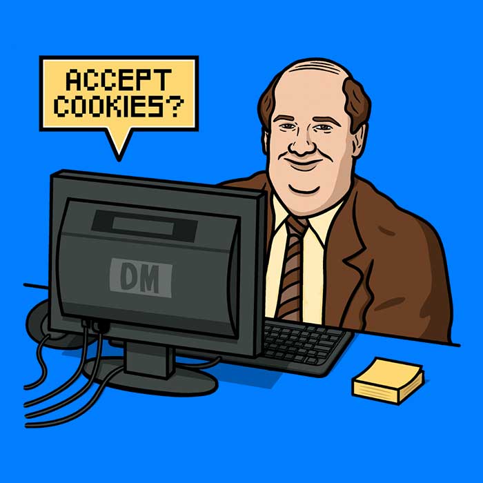 Raffiti's Accept Cookies Classic Men's Ringer T-Shirt for All Sizes