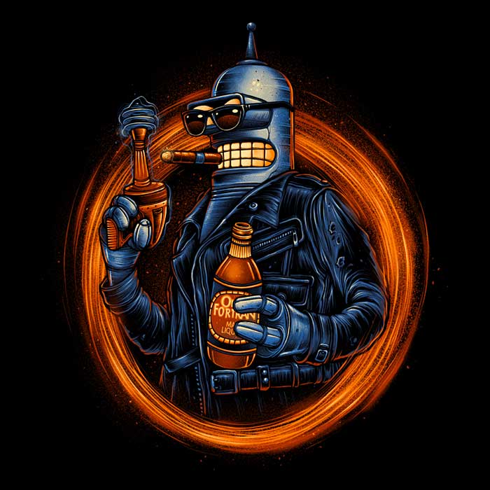 Glitchygorilla Benderminator Men's and Women's Comfortable Tank Tops