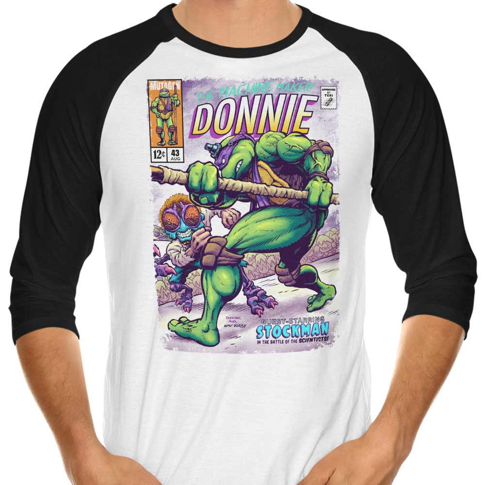The Machine Maker - Stylish 3/4 Sleeve Raglan T-Shirt for Fashion Enthusiasts