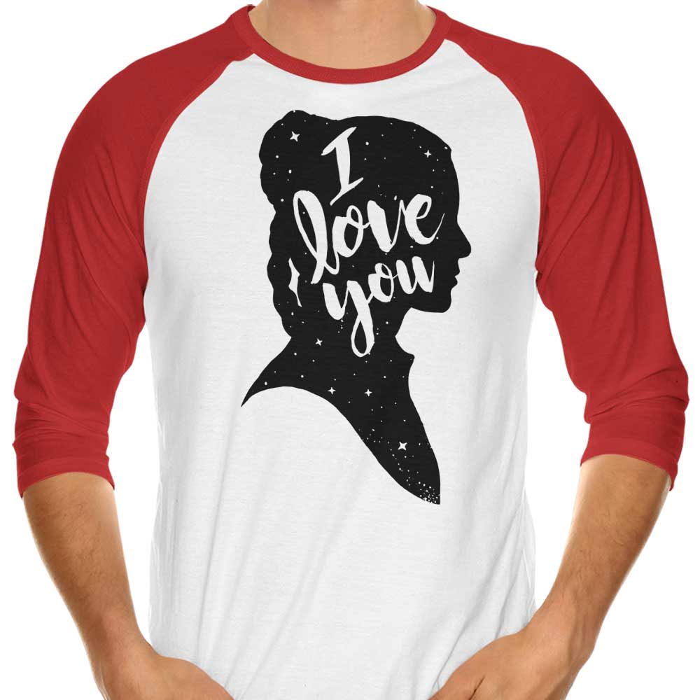 Adorable 3/4 Sleeve Raglan T-Shirt with 'I Love You' Print