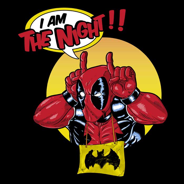 Skullpy's 'I'm the Night' Three - Quarter Sleeve Raglan Style T - Shirt for Fashion Enthusiasts