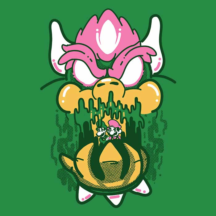 Sketchdemao's Captured Plumber Men's Ringer Cotton T-Shirt in S - 4XL
