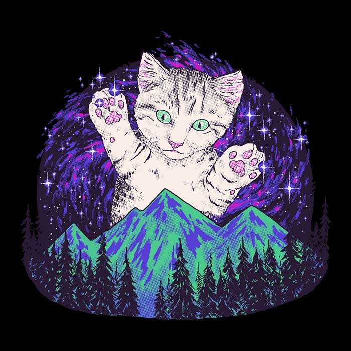 Aurora Meowalis Men's Fashionable Ringer Cotton T-Shirt