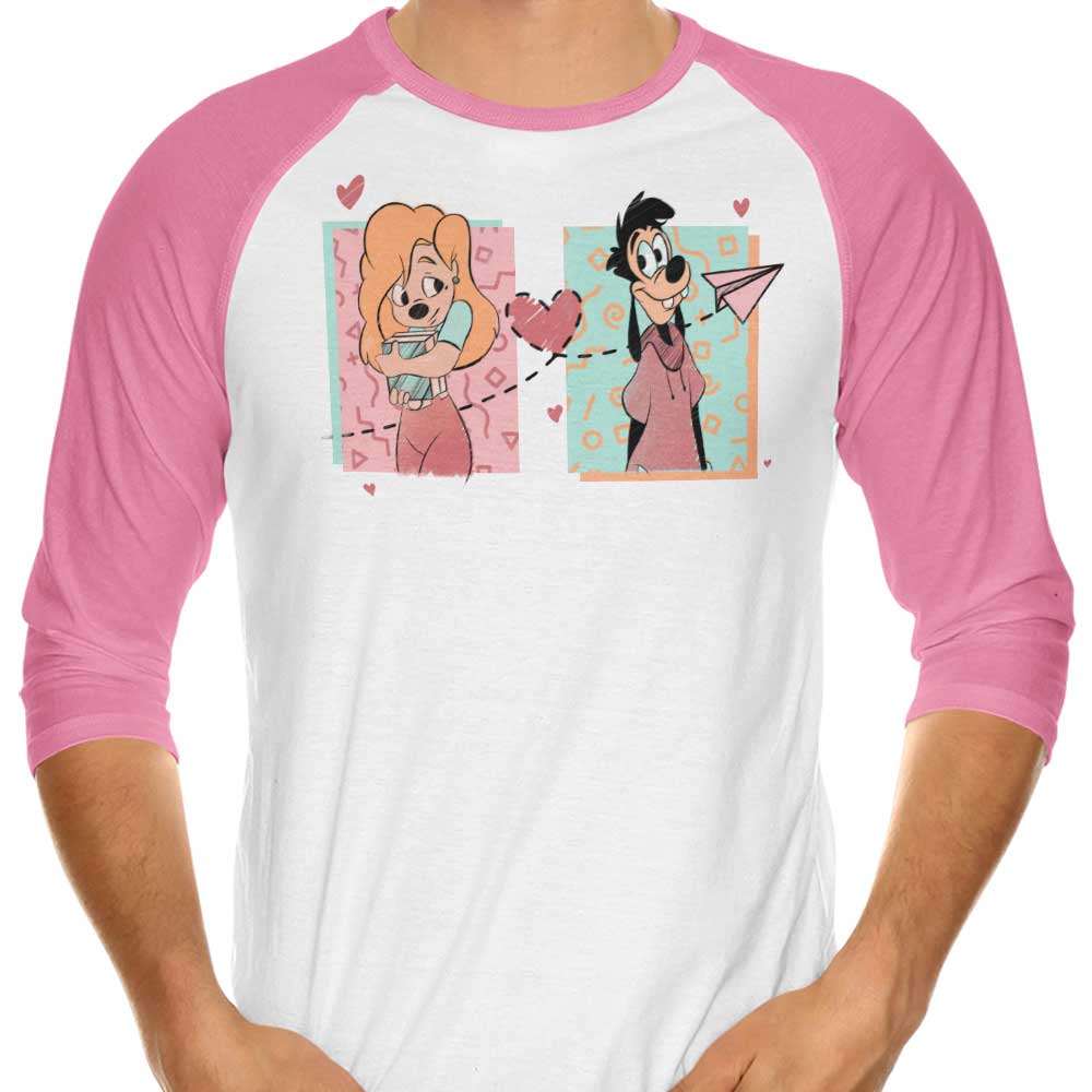 ManuelDA's 90s-Inspired 3/4 Sleeve Raglan Fashion T-Shirt