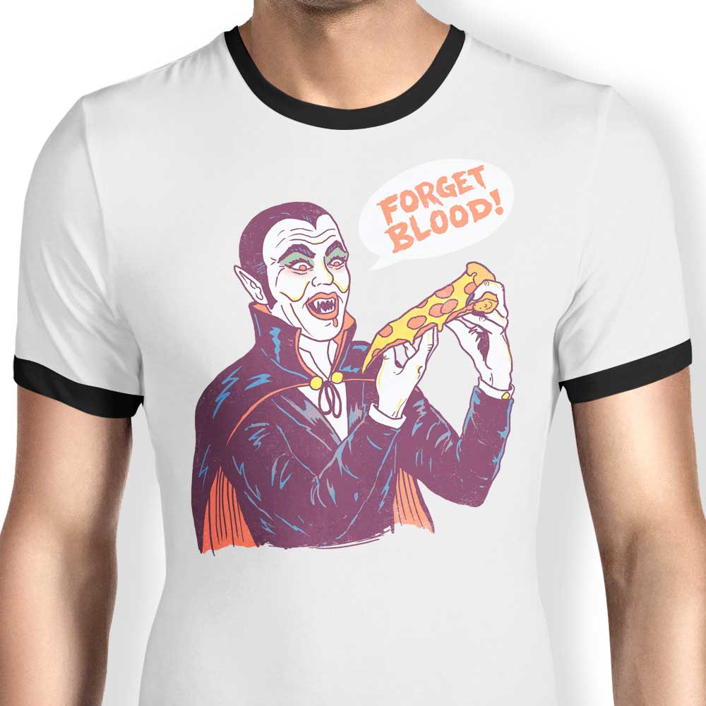 Vampizza Men's Classic Ringer T-Shirt in S to 4XL Sizes