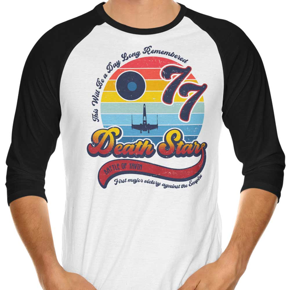 Unforgettable Day - 3/4 Sleeve Raglan T-Shirt by Dr. Monekers