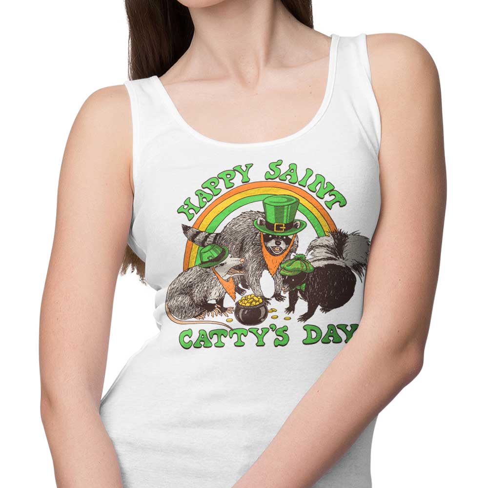 Happy Saint Catty's Day - Comfortable and Stylish Tank Tops for Men, Women, and Unisex