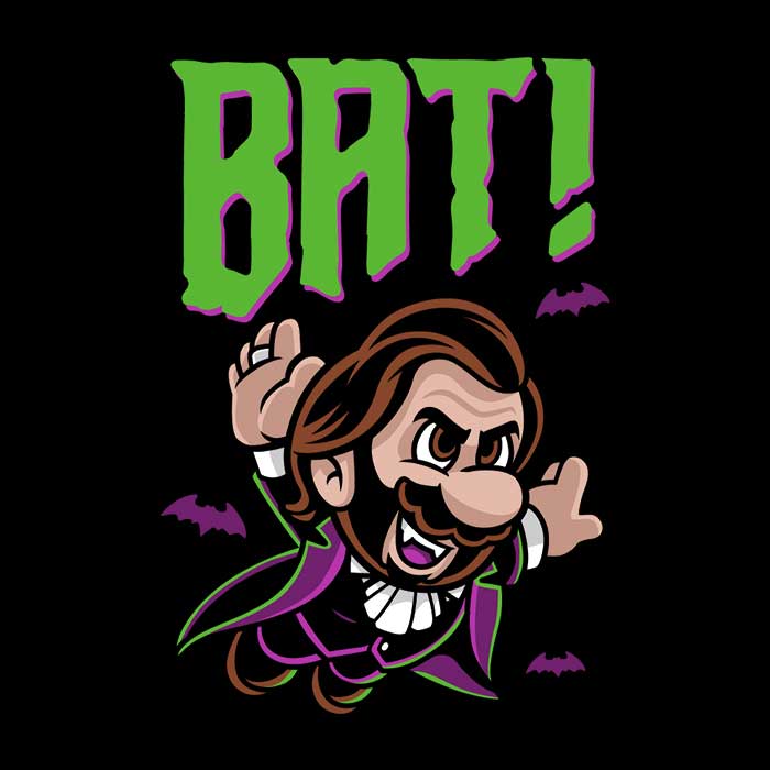 Harebrained Bat 3/4 Sleeve Raglan Stylish T-Shirt