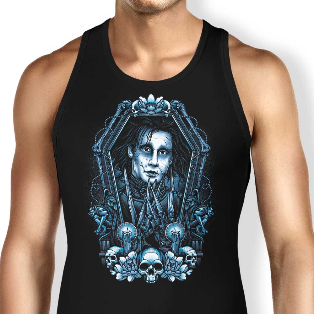 Glitchygorilla's Framed Scissors Comfortable Unisex and Women's Tank Tops