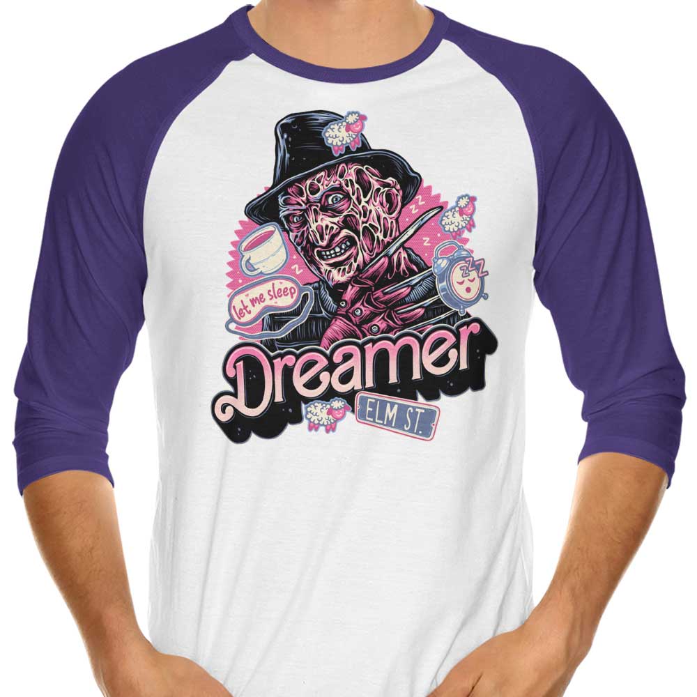 Momma Gorilla's Dreamer Love 3/4 Sleeve Raglan Style T-Shirt for Casual Wear