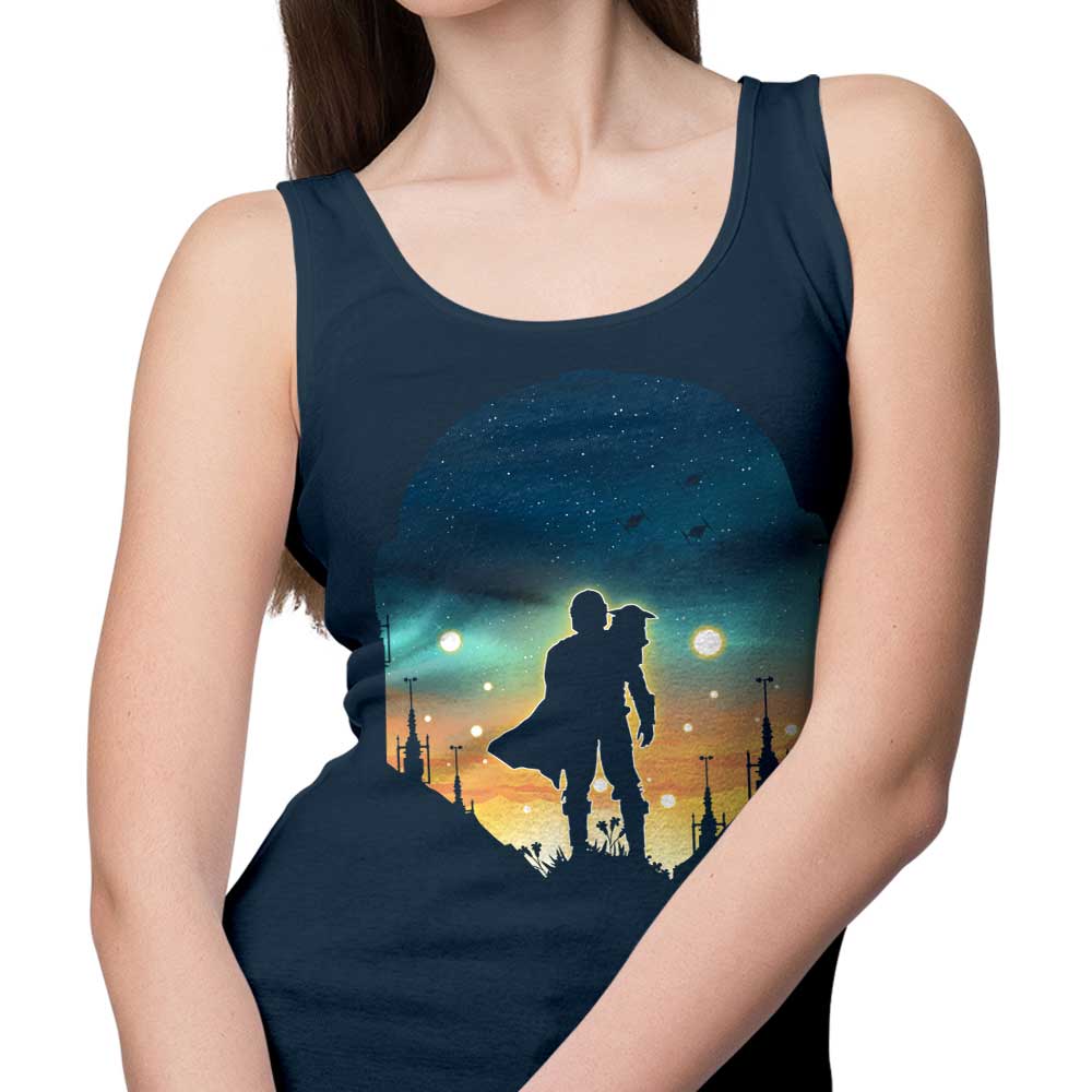 Djarin Sunset Men's and Women's Unisex Comfortable Tank Top