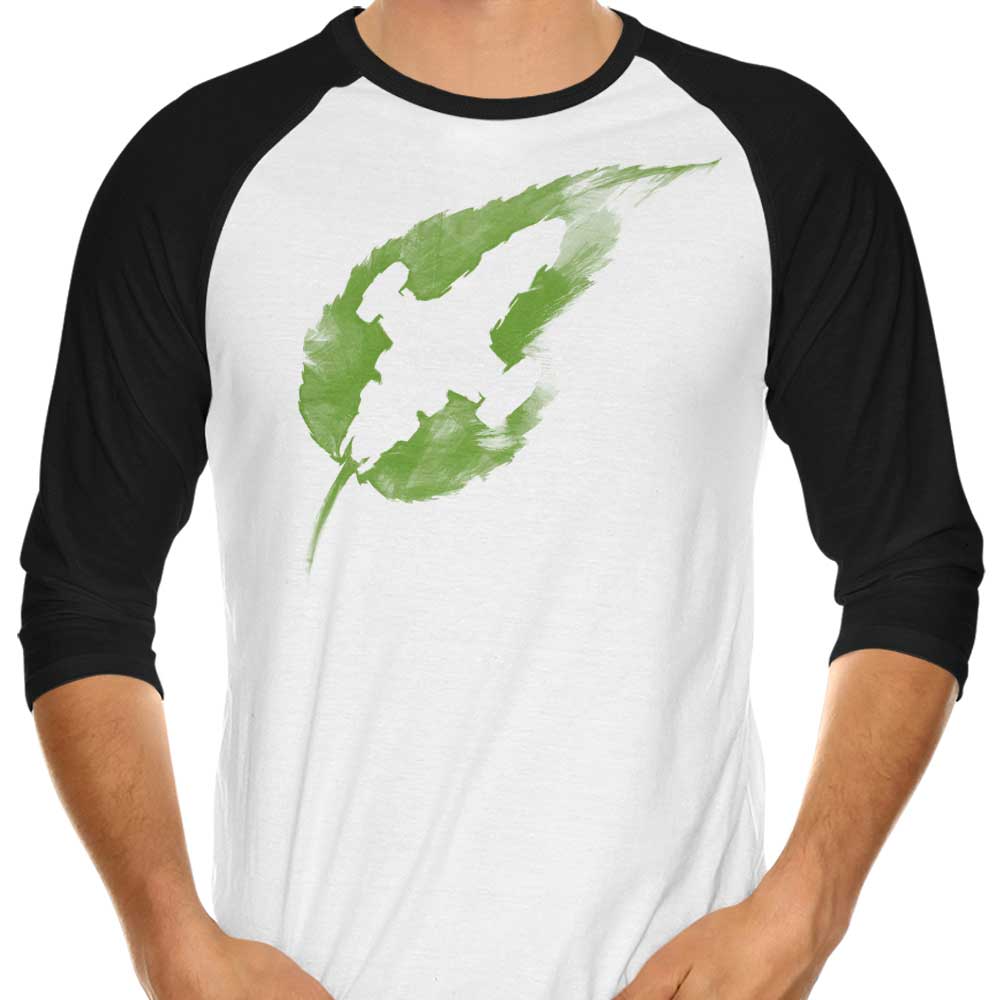 Leaf on the Wind - Stylish 3/4 Sleeve Raglan Men's or Women's T-Shirt for Casual Wear