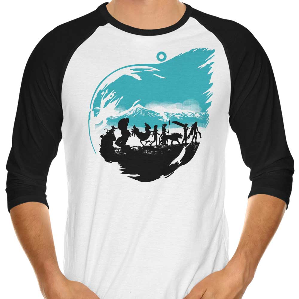 Fantasy Fellowship Themed 3/4 Sleeve Raglan Style T-Shirt for Fashion Lovers