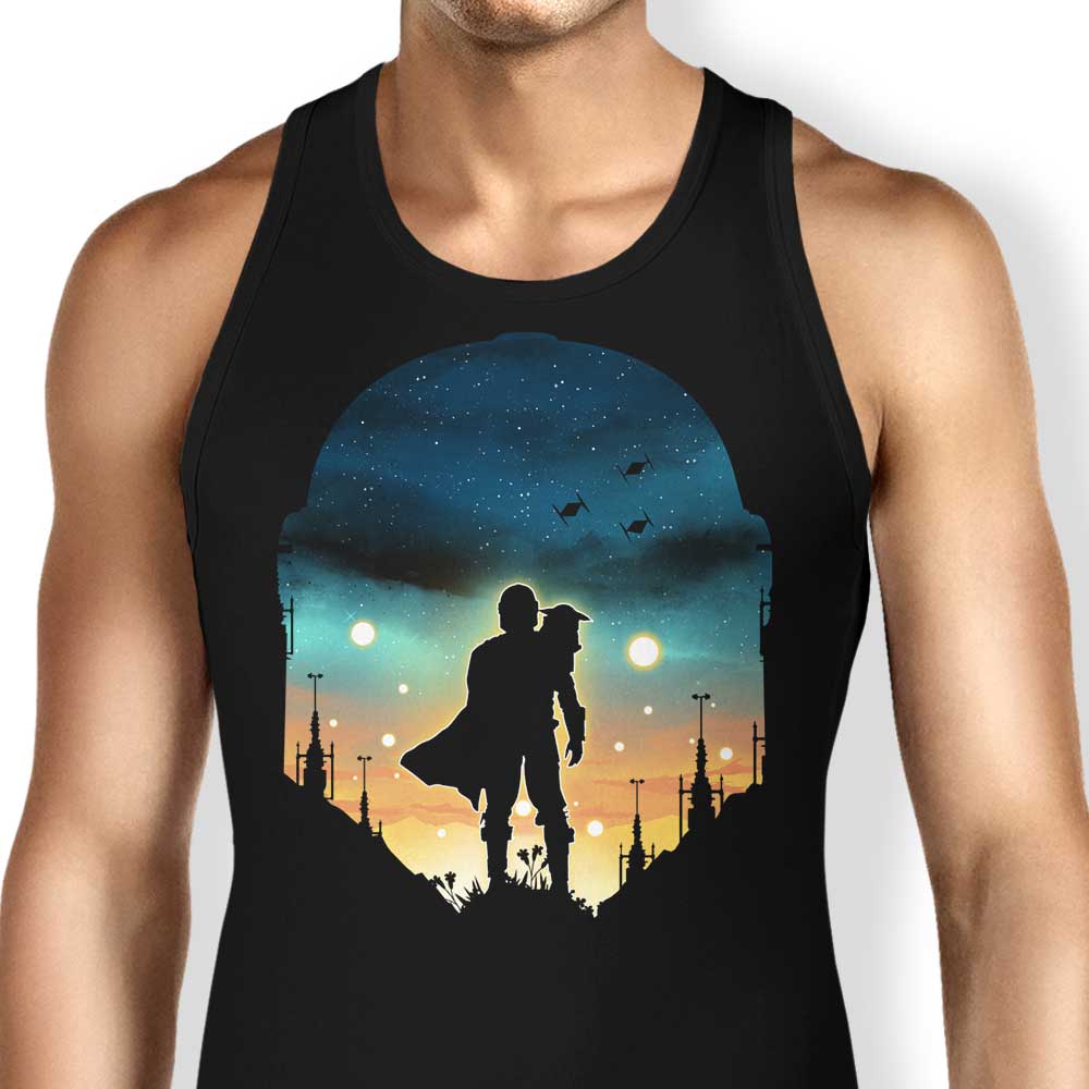 Djarin Sunset Men's and Women's Unisex Comfortable Tank Top