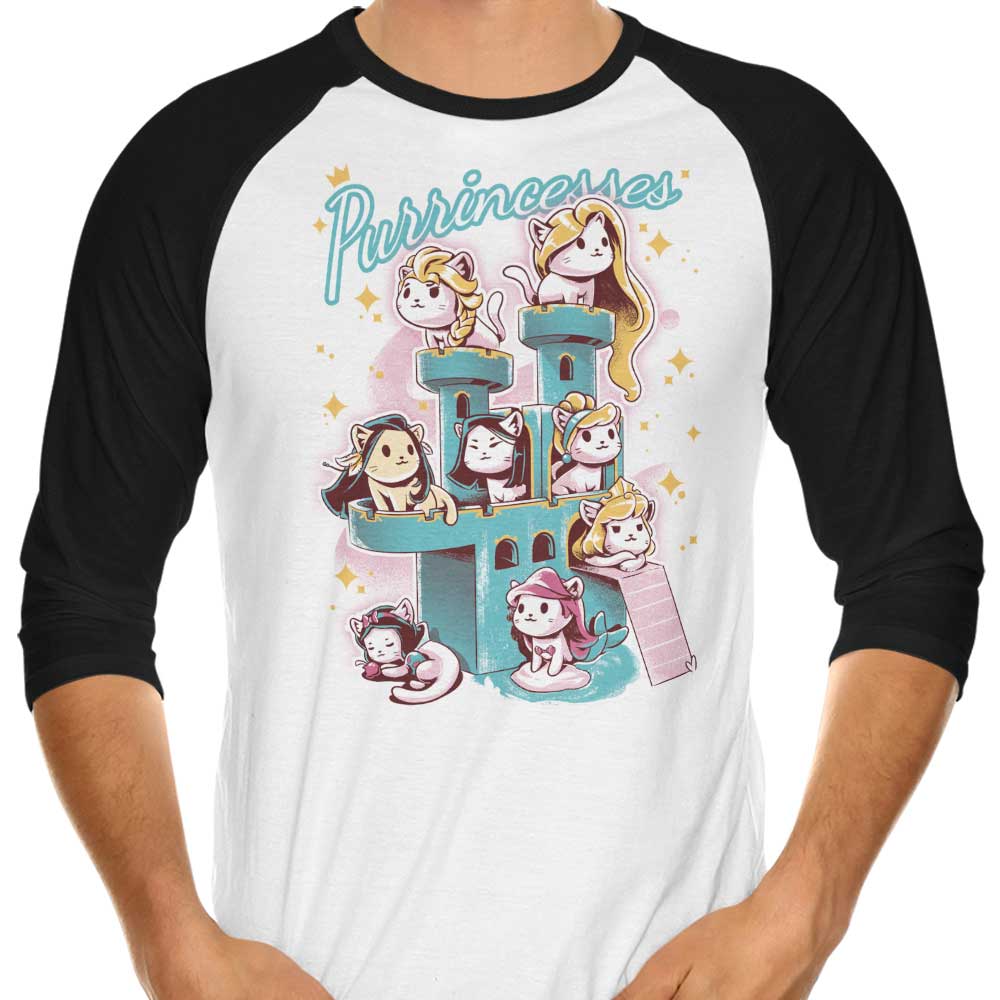 Charming Purrincesses 3/4 Sleeve Raglan Women's T-Shirt