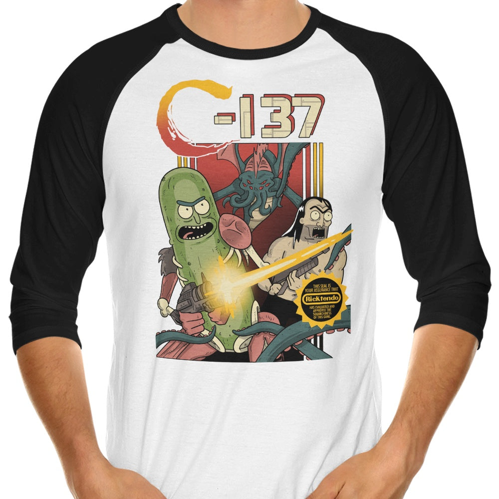 Schwifty Squad Three - Quarter Sleeve Raglan Style T - Shirt