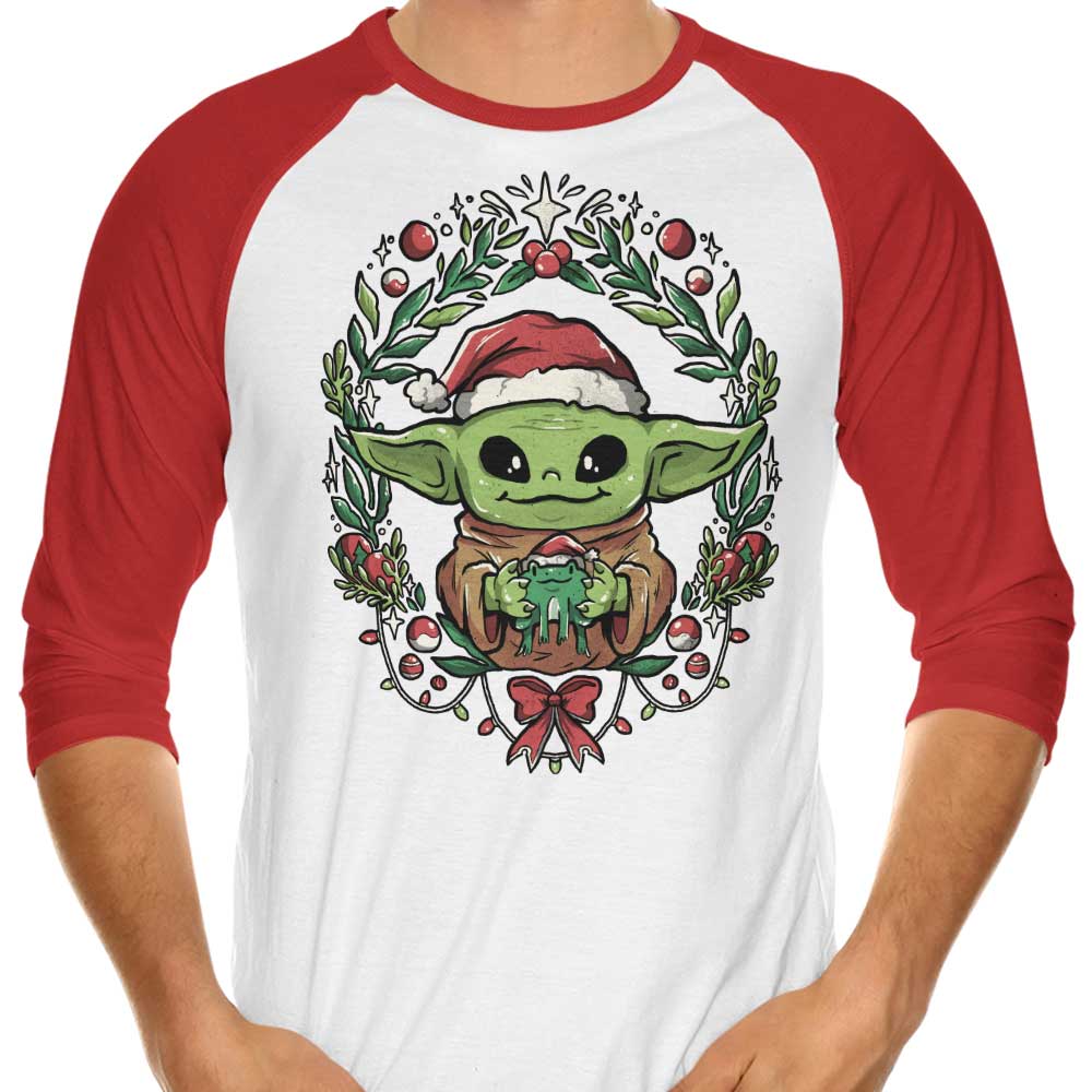 Kids' Christmas 3/4 Sleeve Raglan Style T-Shirt