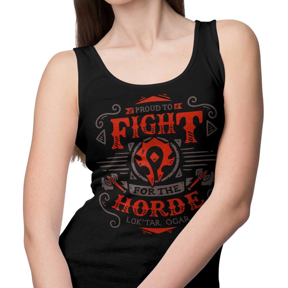 Horde-Themed Combat-Inspired Men's and Women's Tank Tops for Battle Enthusiasts