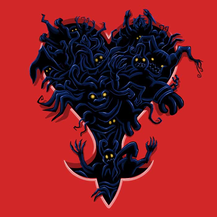 Steven Lefcourt's Heartless Men's 100% Cotton Ringer T-Shirt in S - 4XL Sizes