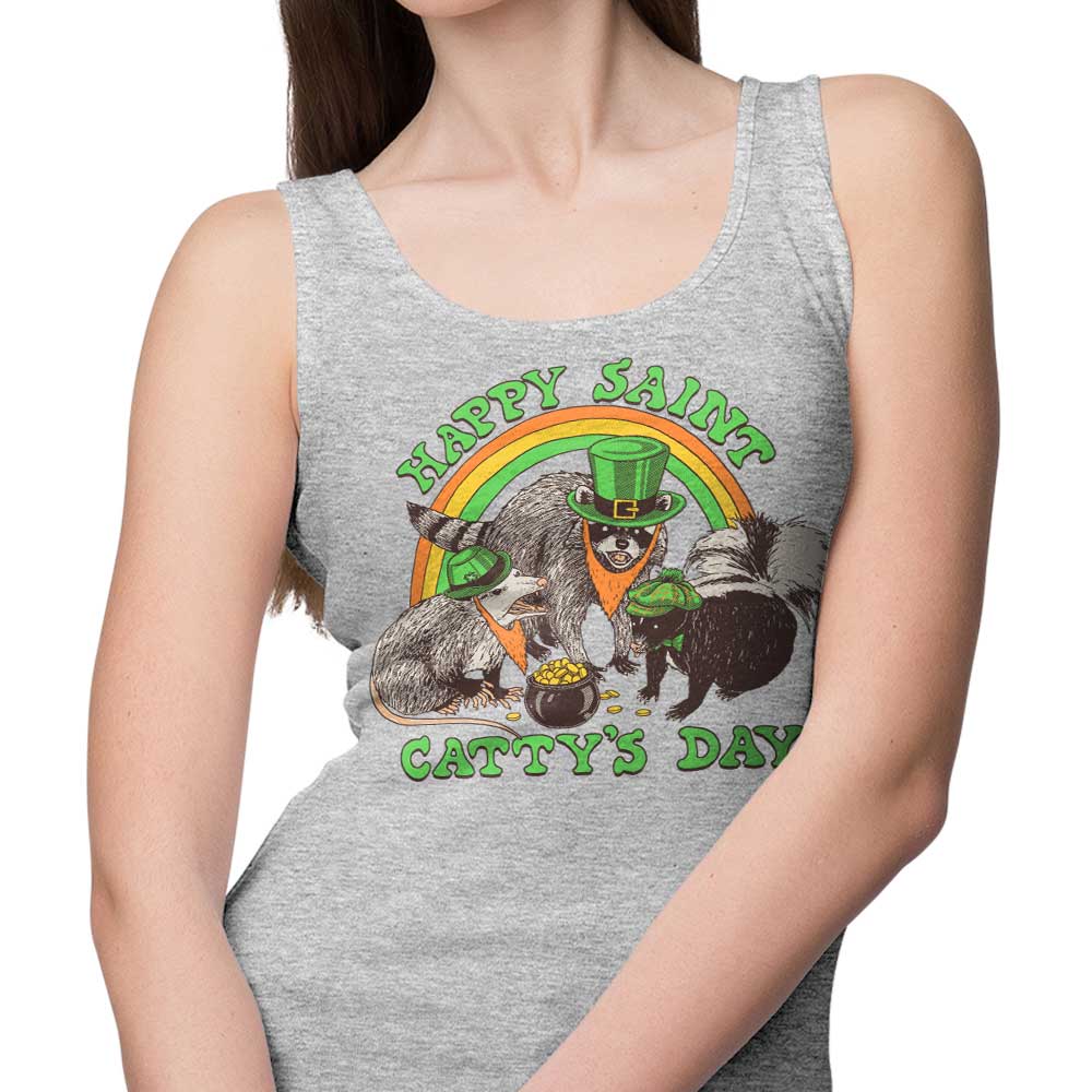 Happy Saint Catty's Day - Comfortable and Stylish Tank Tops for Men, Women, and Unisex