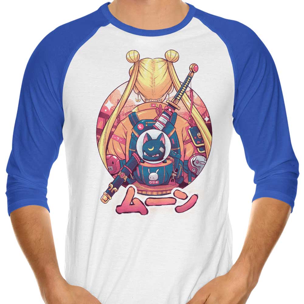 Bruno Mota Winter Moon Three - Quarter Sleeve Raglan Style T - Shirt for Casual Wear