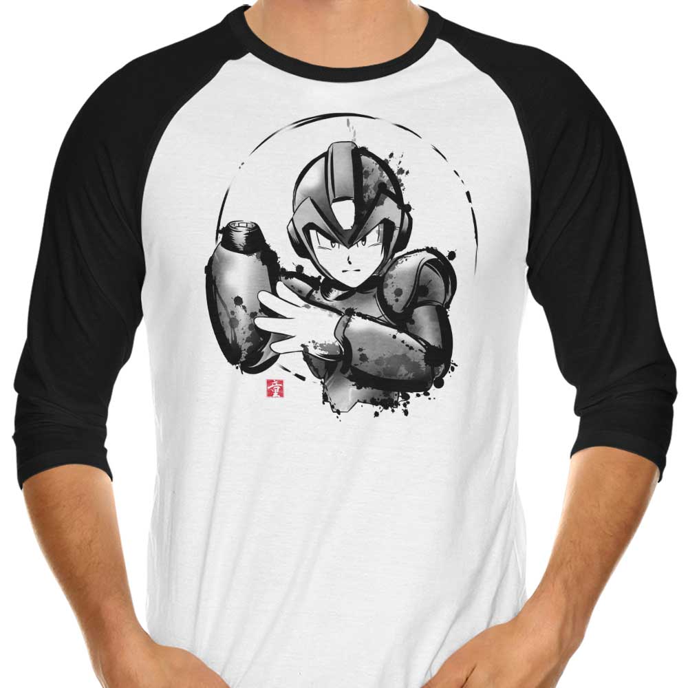 Ink Mega Branded Three - Quarter Sleeve Raglan Style T - Shirt