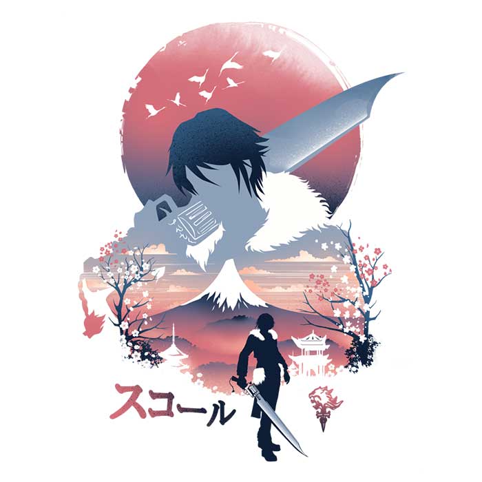 Dandingeroz Squall Ukiyo-e 3/4 Sleeve Stylish Raglan T-Shirt