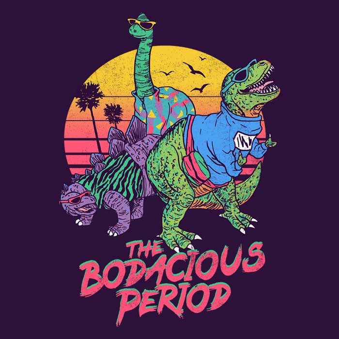 Fantastic Bodacious Period Three - Quarter Sleeve Raglan Style T - Shirt for Casual Wear