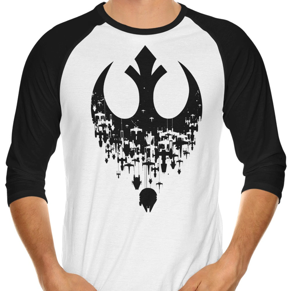 Alternative Fractured Rebellion 3/4 Sleeve Raglan T-Shirt