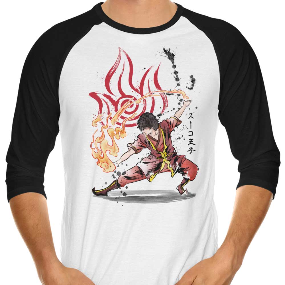 Fire Nation Power - Stylish 3/4 Sleeve Raglan T-Shirt