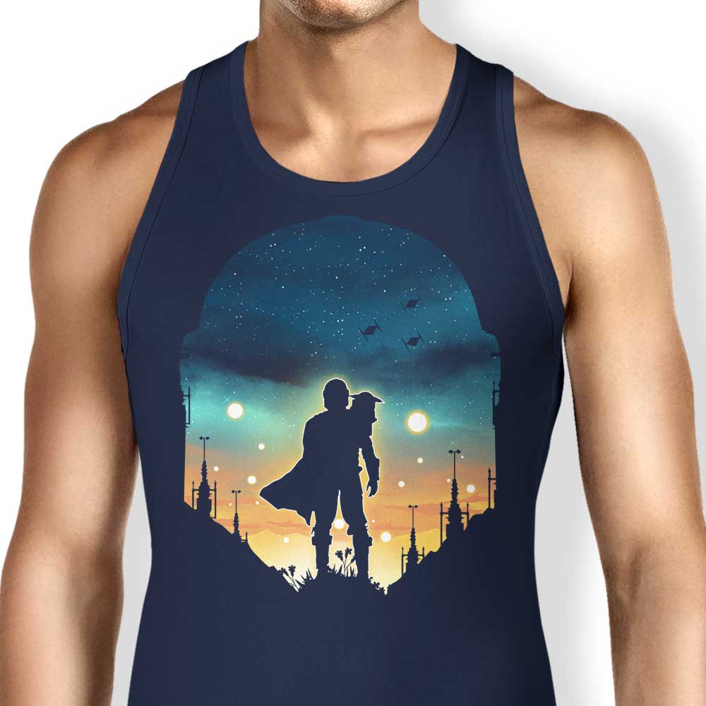 Djarin Sunset Men's and Women's Unisex Comfortable Tank Top