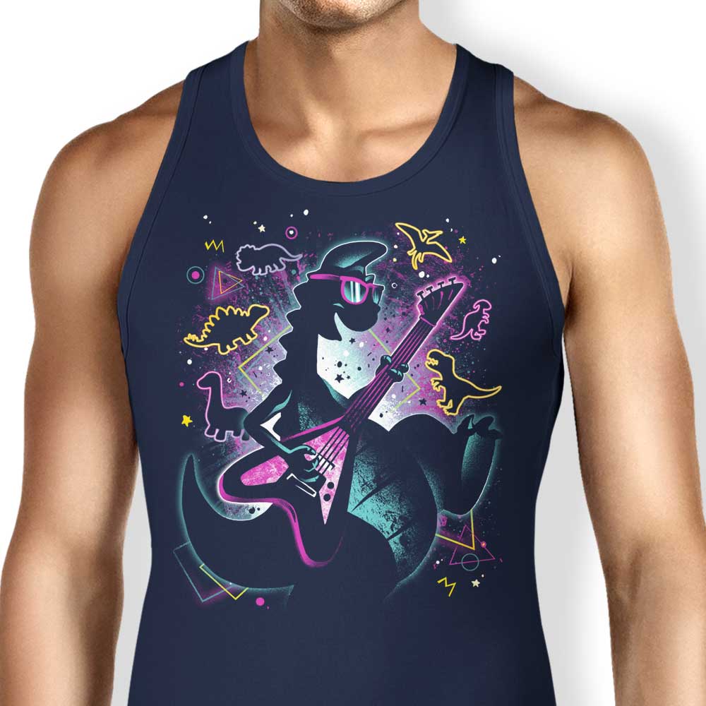 Alemaglia's Rocking Dinosaur Unisex and Women's Comfortable Tank Tops