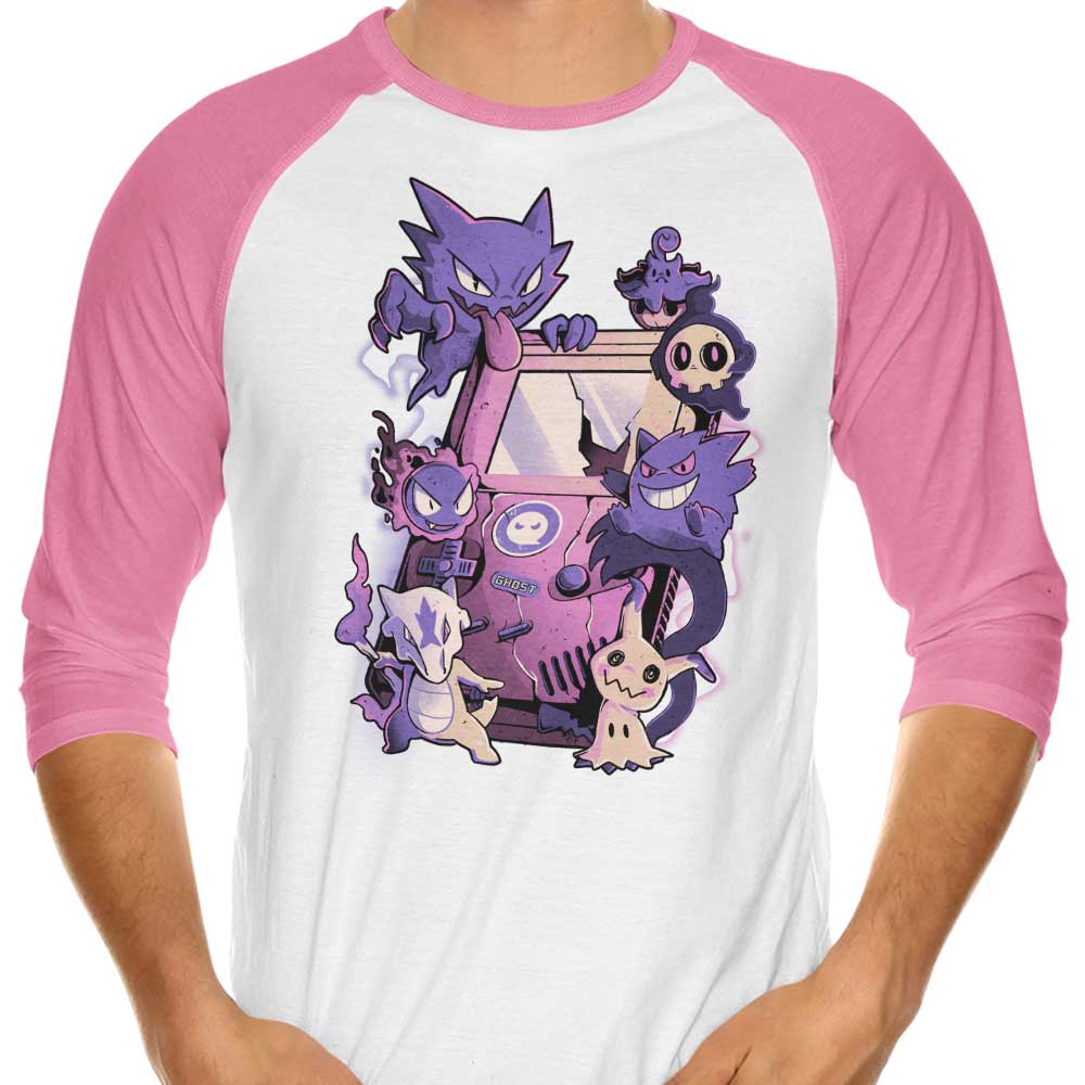 Arigatees Ghost Game 3/4 Sleeve Raglan Stylish T-Shirt