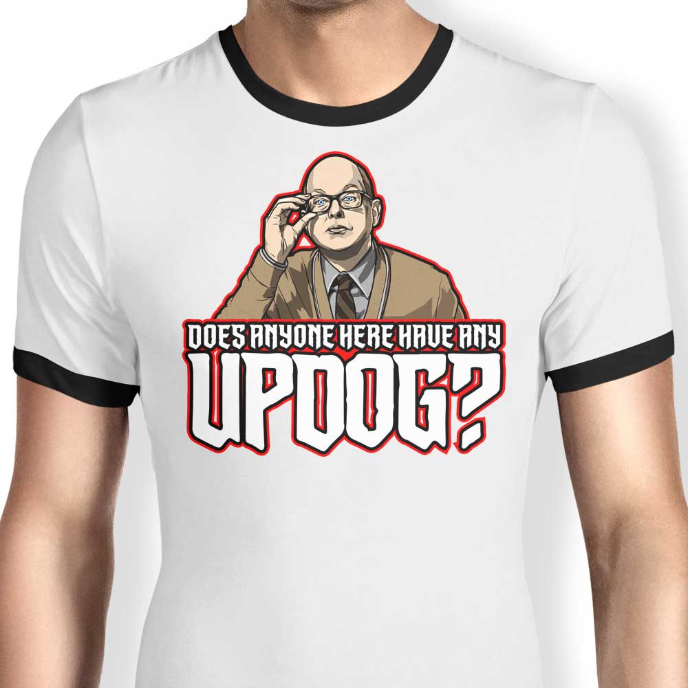 Bolt from the Blue Updog Men's Comfortable Ringer T - Shirt S - 4XL