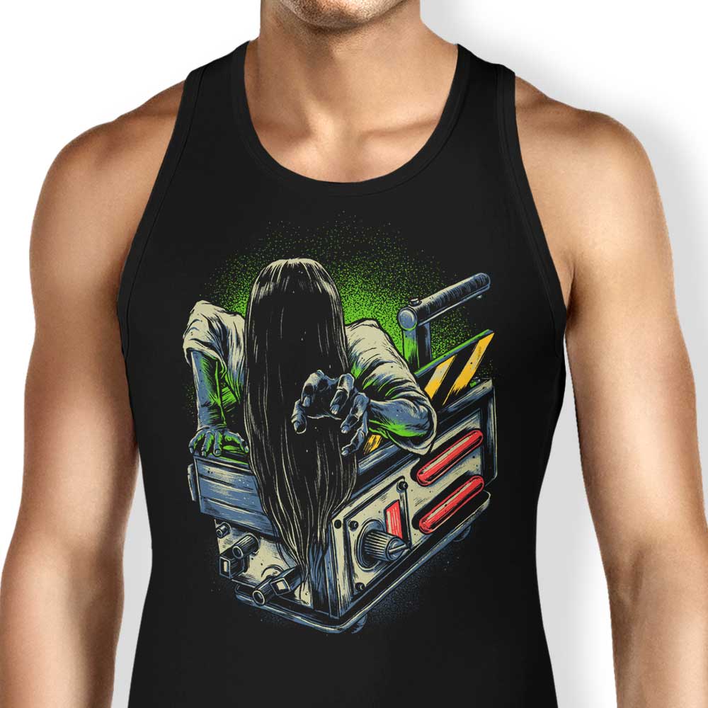 Glitchygorilla's Captured Ghost Design Men's and Women's Comfortable Tank Tops