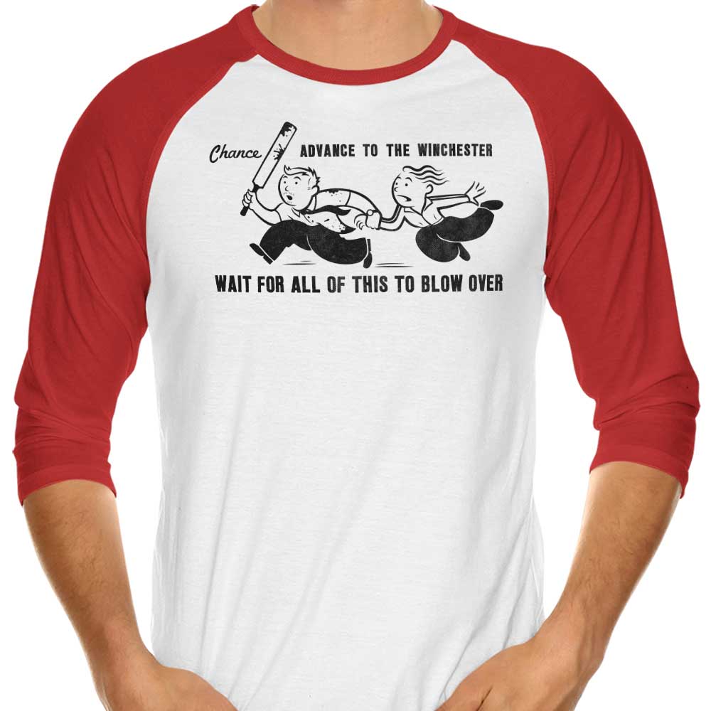 Shaun's Final Opportunity - Three - Quarter Sleeve Raglan Style T - Shirt
