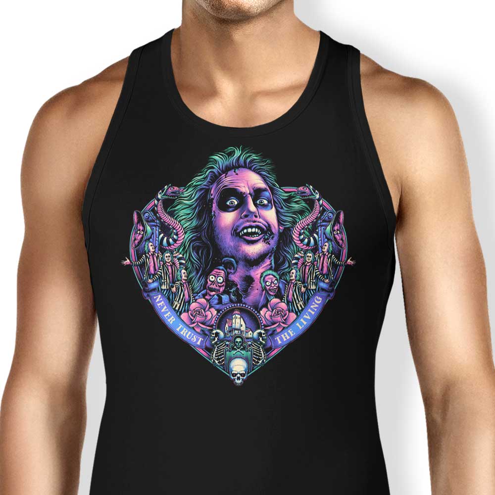 Glitchygorilla's Soft and Comfortable Ghost Groom Tank Tops for Men and Women