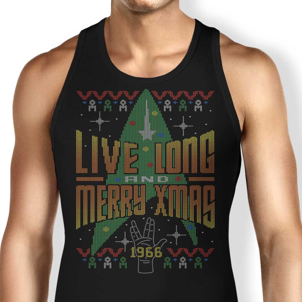 Live Long Fashionable Ugly Sweater Style Tank Top for Men and Women