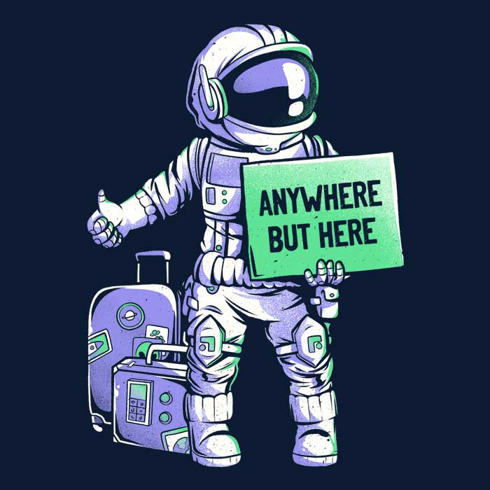 Edu.ely's 'Anywhere But Here' Comfortable Men's and Women's Tank Tops