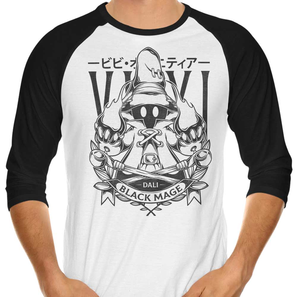 Little Black Magic 3/4 Sleeve Raglan Style Men's or Women's T-Shirt