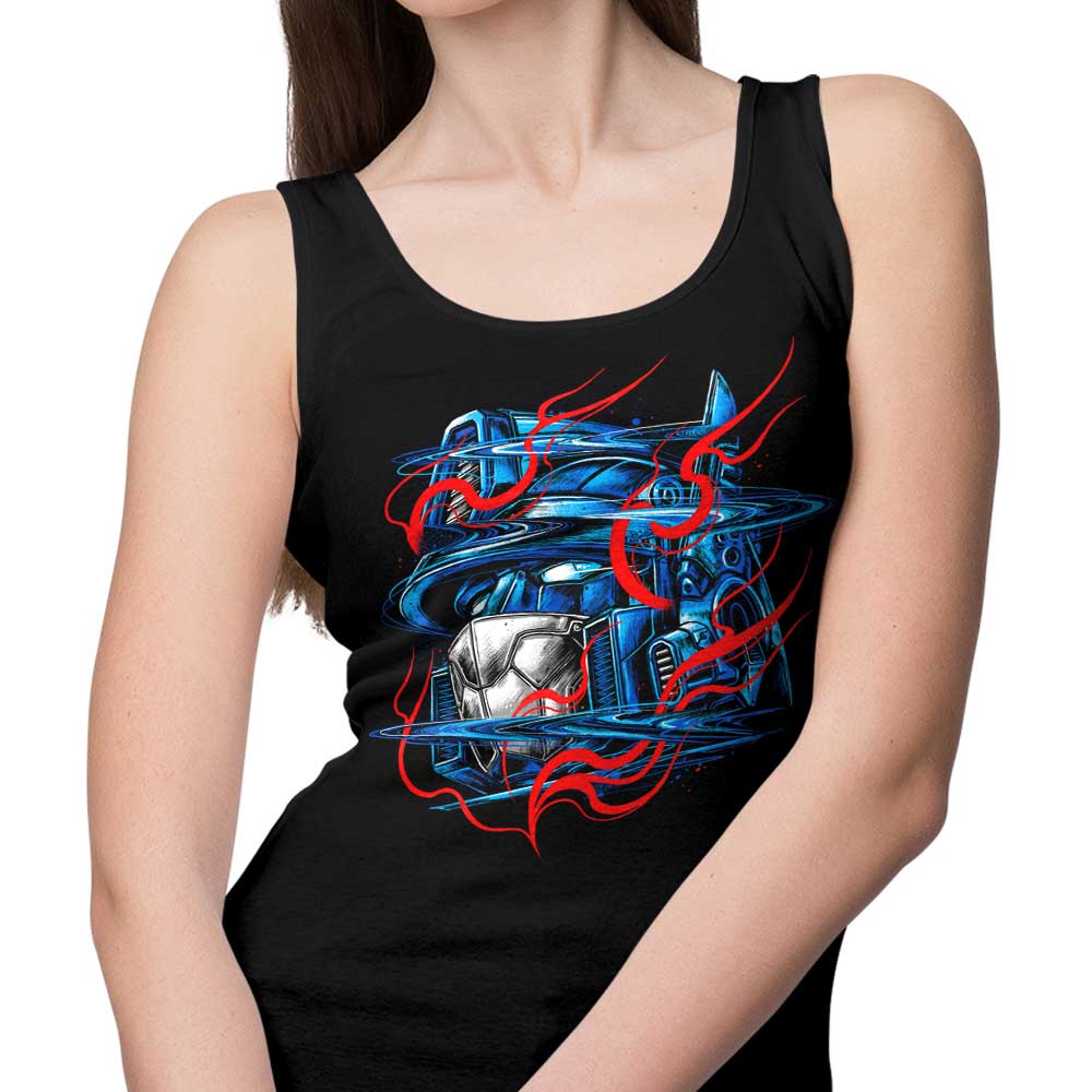 Comfortable Glitch Flames Unisex and Women's Tank Tops