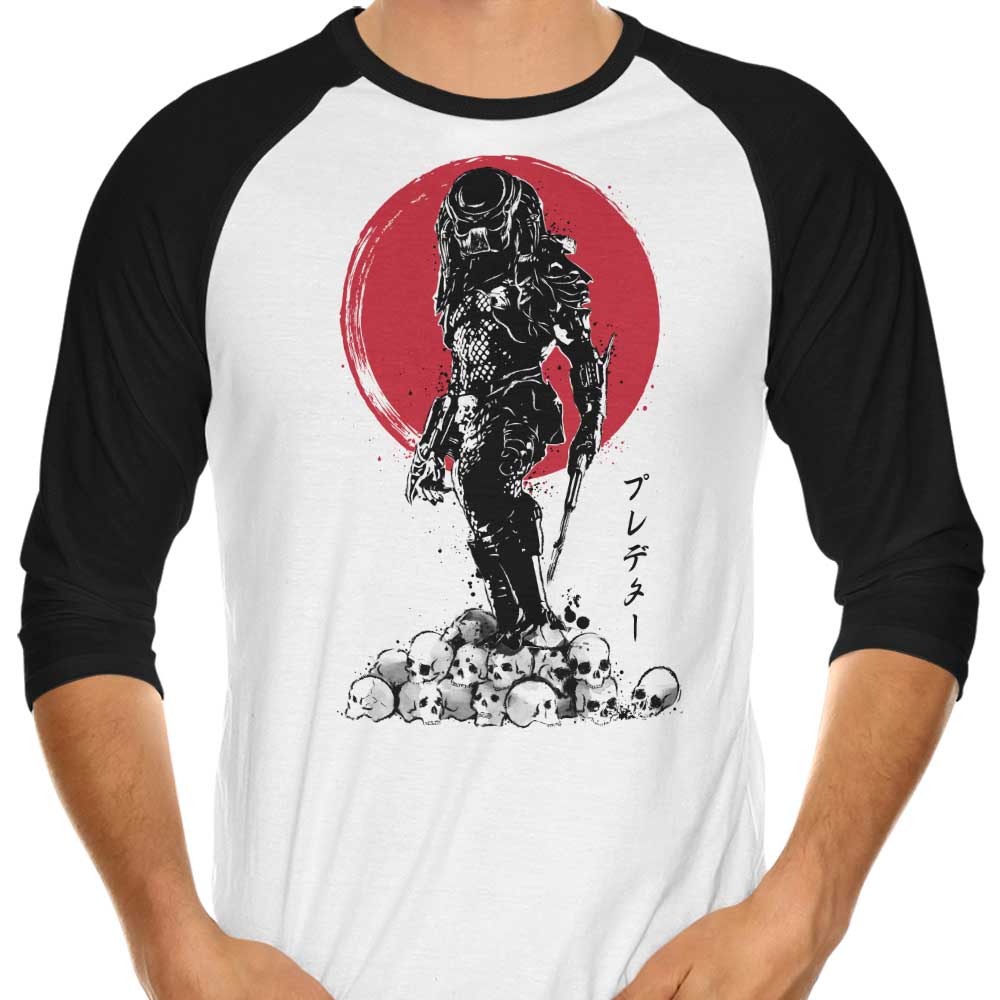 Cool Yautja Hunter 3/4 Sleeve Raglan Casual T-Shirt