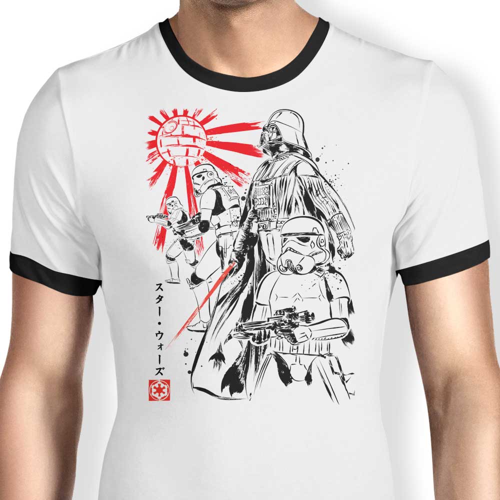 Dr. Monekers' Empire Glory Men's Ringer T - Shirt in S to 4XL Sizes
