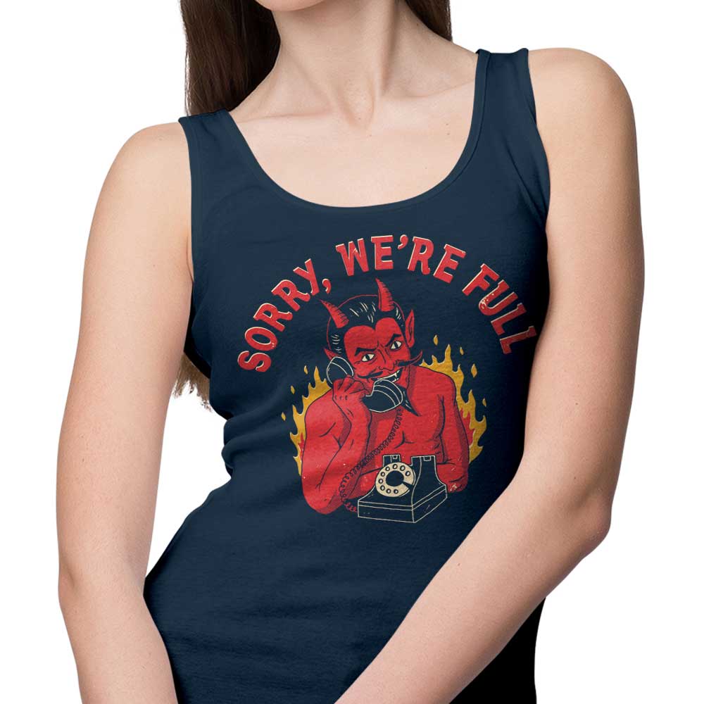 DinoMike's 'Sorry We're Full' Comfortable Unisex and Women's Tank Tops