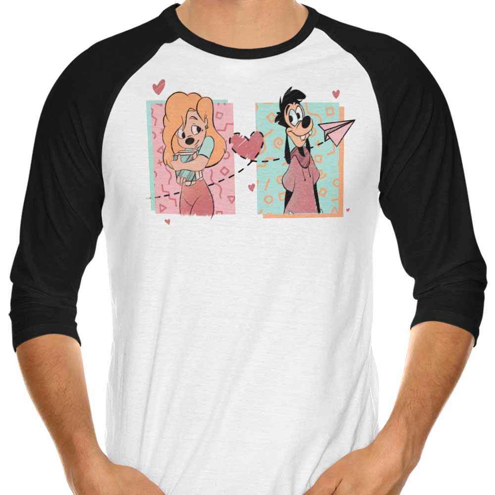 ManuelDA's 90s-Inspired 3/4 Sleeve Raglan Fashion T-Shirt