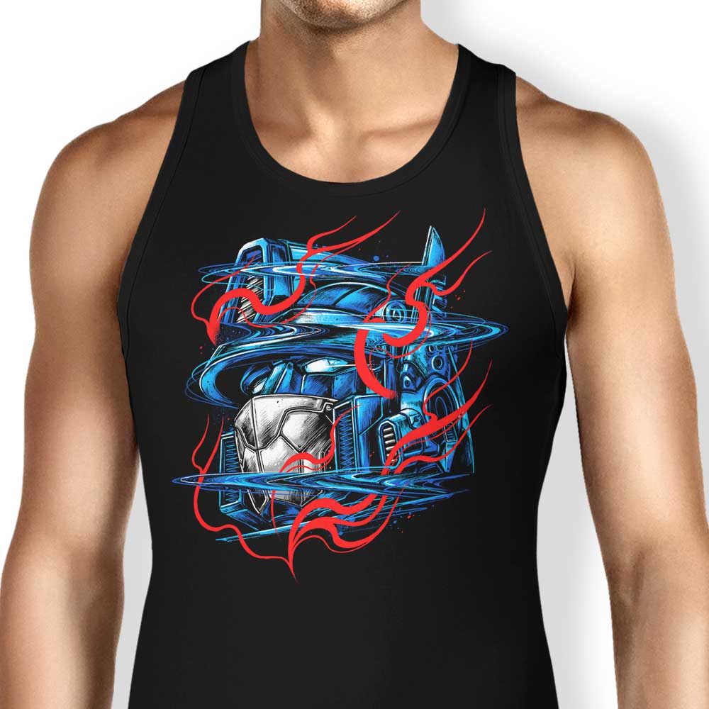 Comfortable Glitch Flames Unisex and Women's Tank Tops