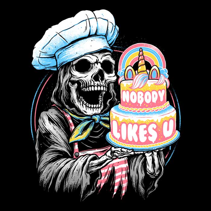 Glitchygorilla's Doom Cake Design Men's Classic Ringer T - Shirt