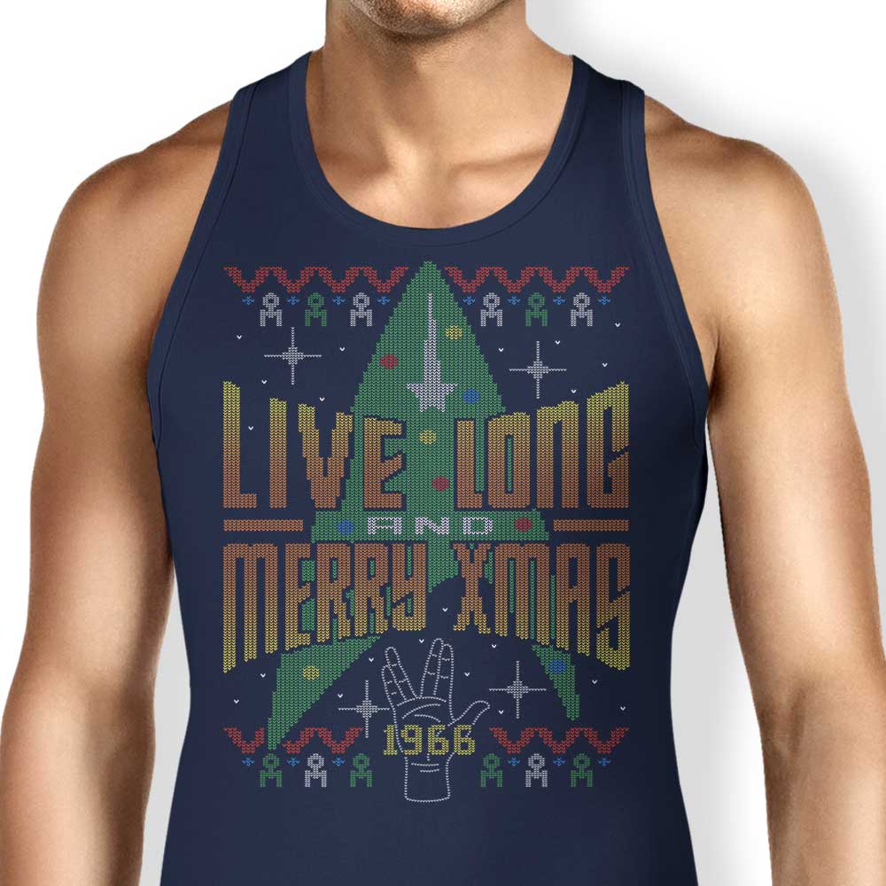 Live Long Fashionable Ugly Sweater Style Tank Top for Men and Women