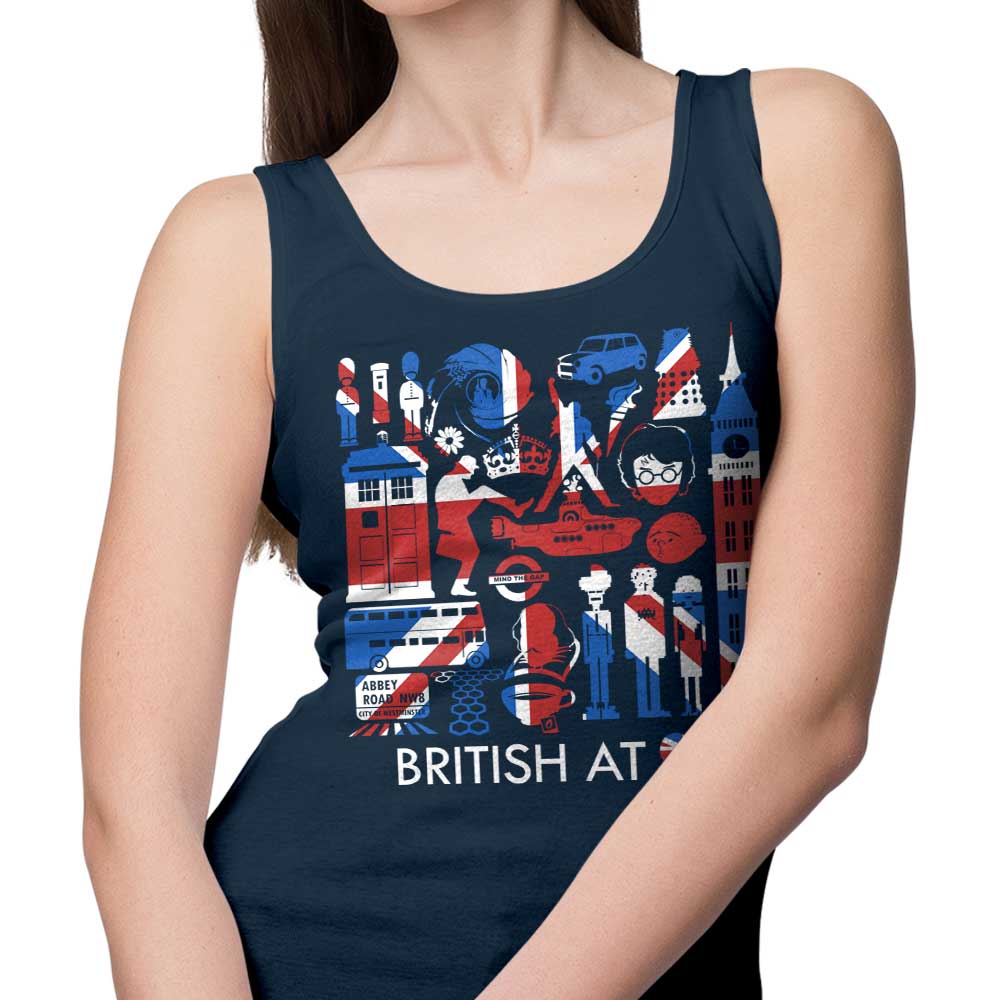 Tom Trager's British at Heart Men's and Women's Unisex Tank Tops